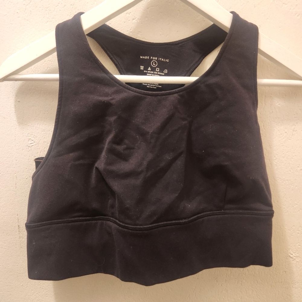 Italic | High-Coverage Racerback Sports Bra - Picture 2 of 10